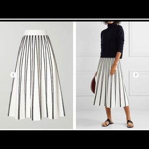 Jcrew Stripe Flared Skirt